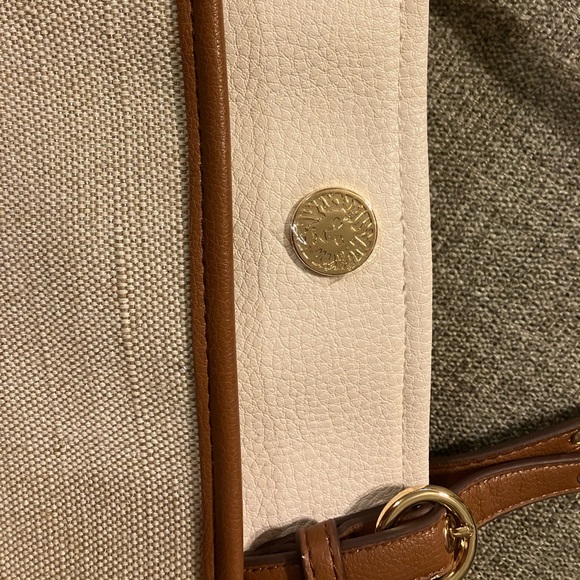 Anne Klein Metallic Canvas Purse - Picture 7 of 7